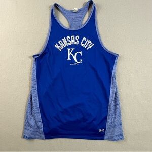 Under Armour Tank Top Women's Small Kansas City Baseball‎ Heather Blue